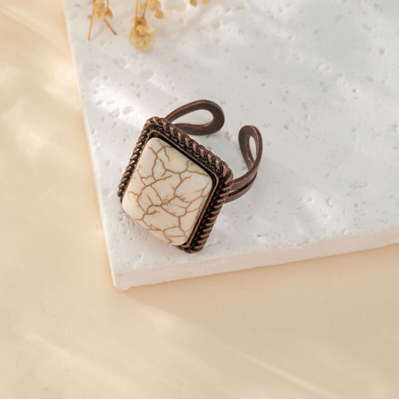 Wholesale Vintage Personalized Turquoise Ring