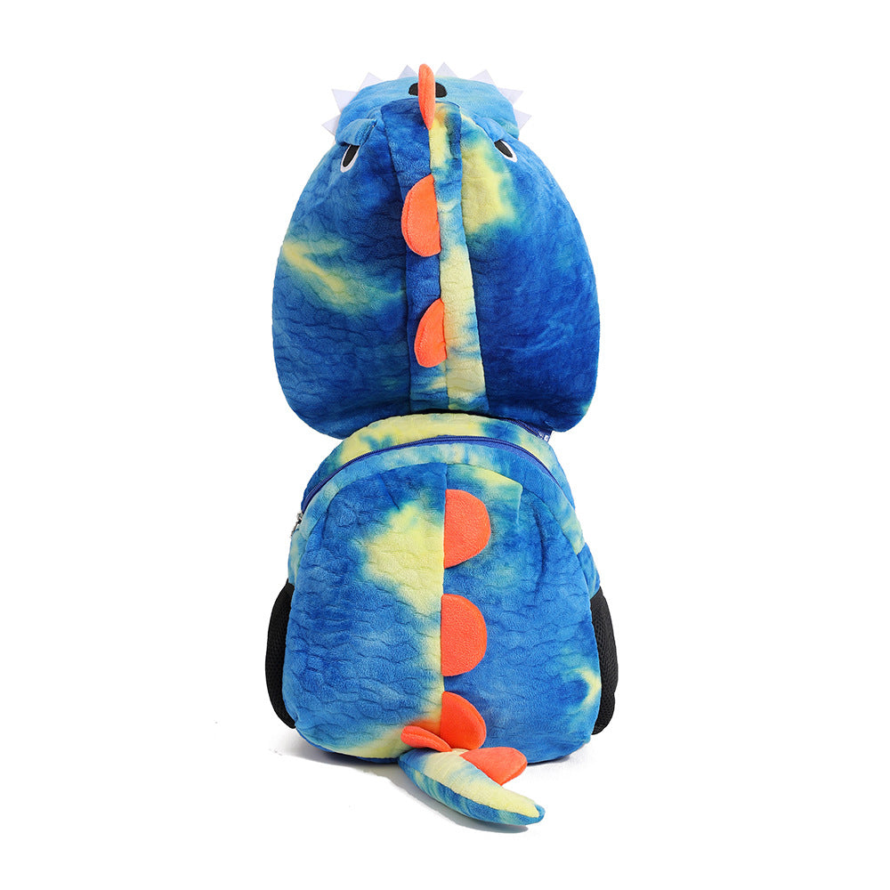Wholesale detachable hat backpack children' s new cartoon plush schoolbag