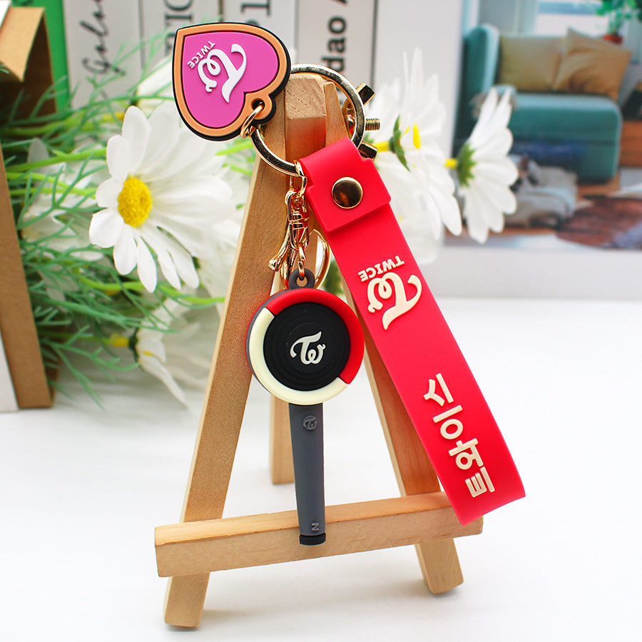 Wholesale PVC Heart Hammer Keychain