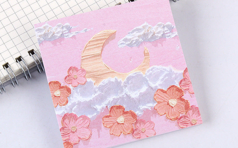 Wholesale Colorful oil painting style sticky notes