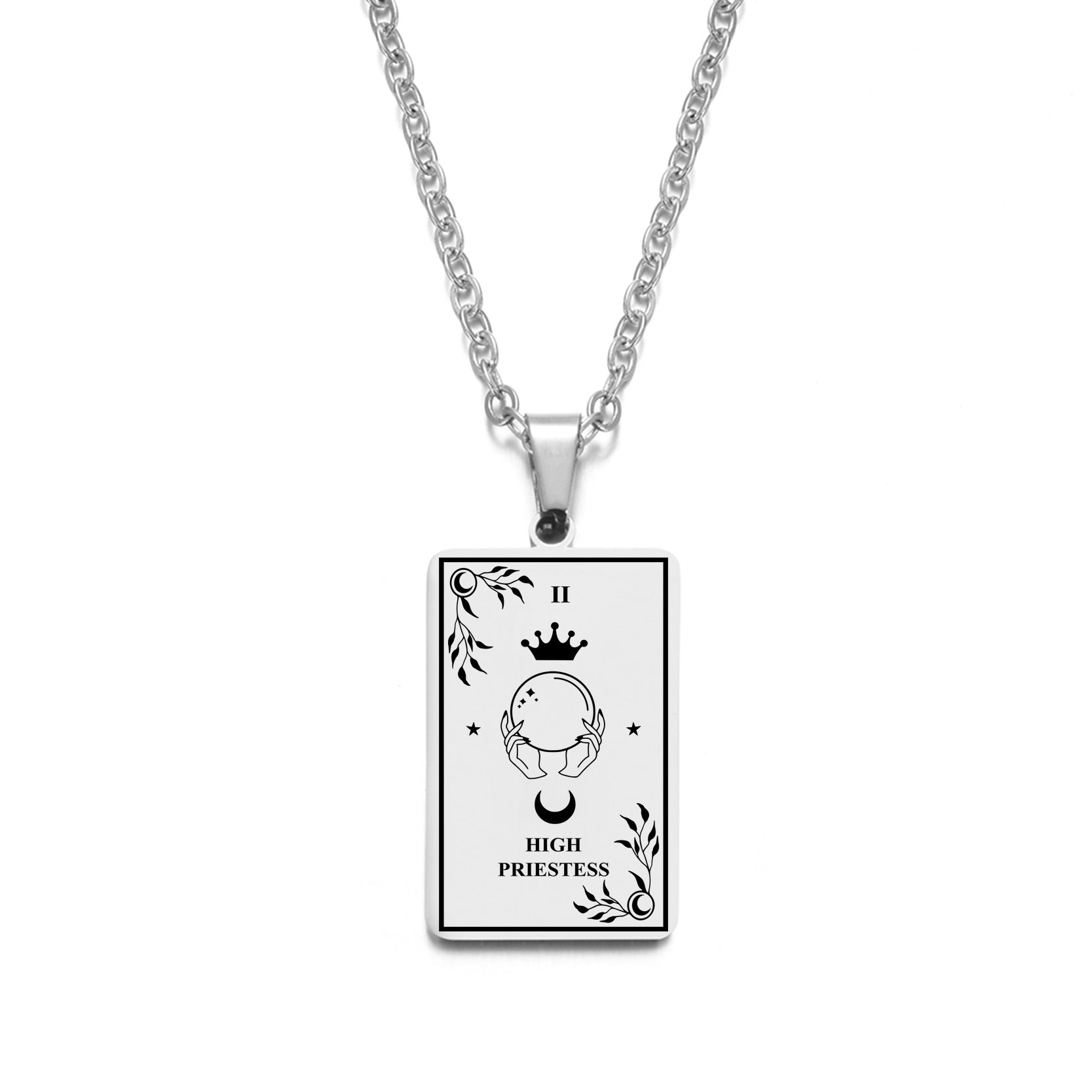 Wholesale tarot pendant pendant necklace stainless steel necklace