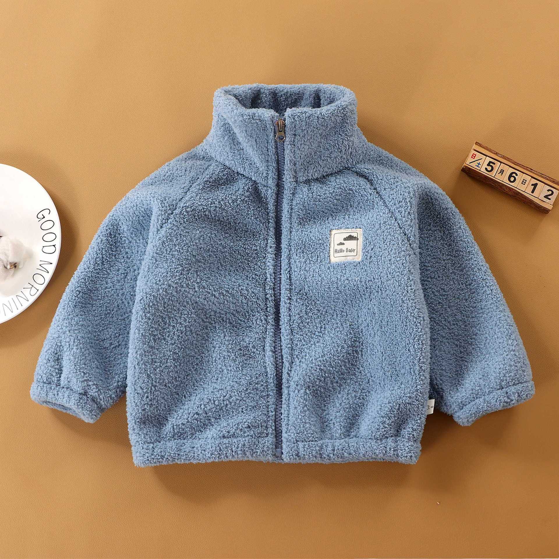 Wholesale Autumn and Winter Children's Lambswool Warm Jacket