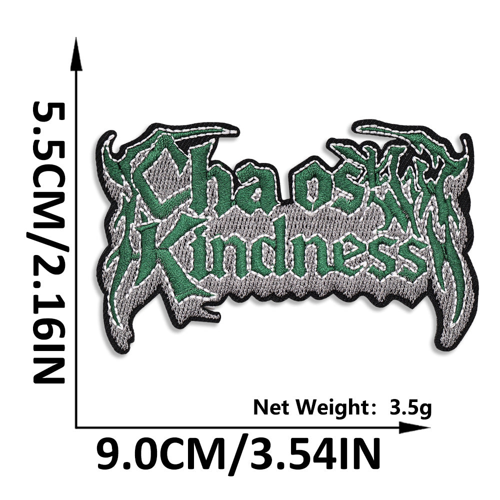 Wholesale Gothic Butterfly English Letter Iron On Embroidery Patch Chic Fashion Accessory For Everyday Use