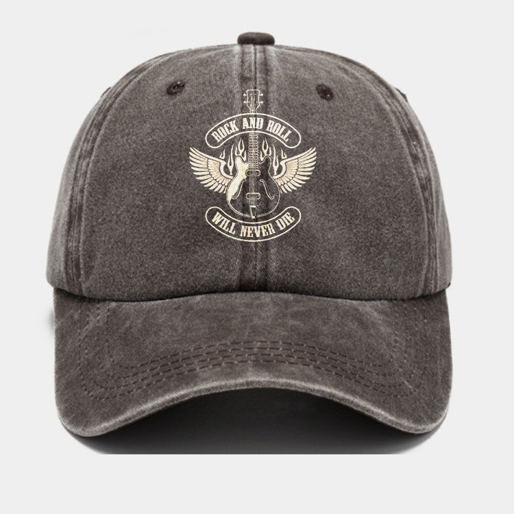 Wholesale Distressed Print Washed Cotton Baseball Cap