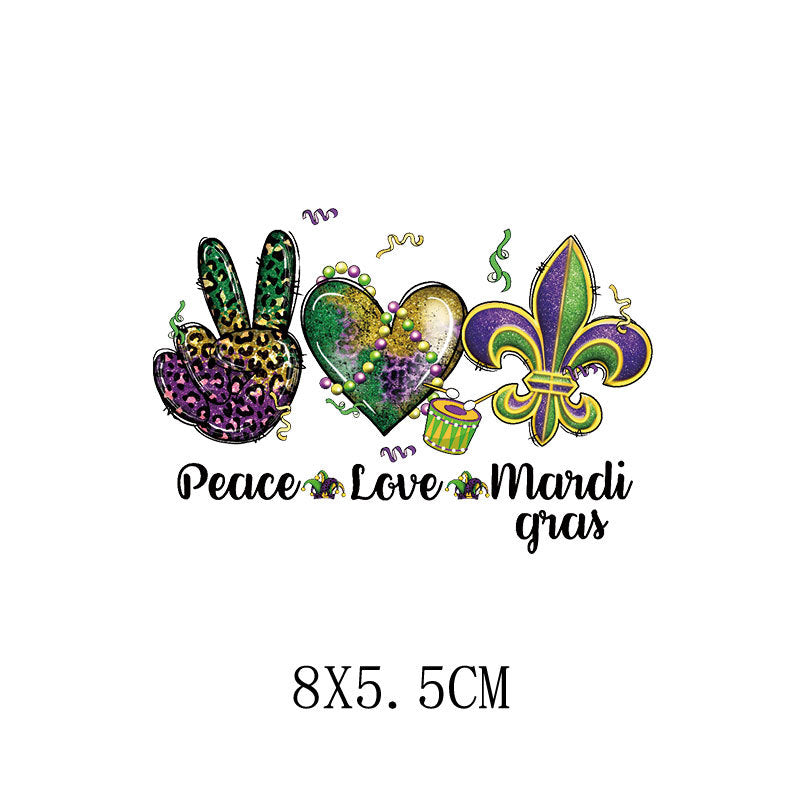 Wholesale Carnival Printed Hot Stamps   UV DTF Ready to Press Transfers Wraps