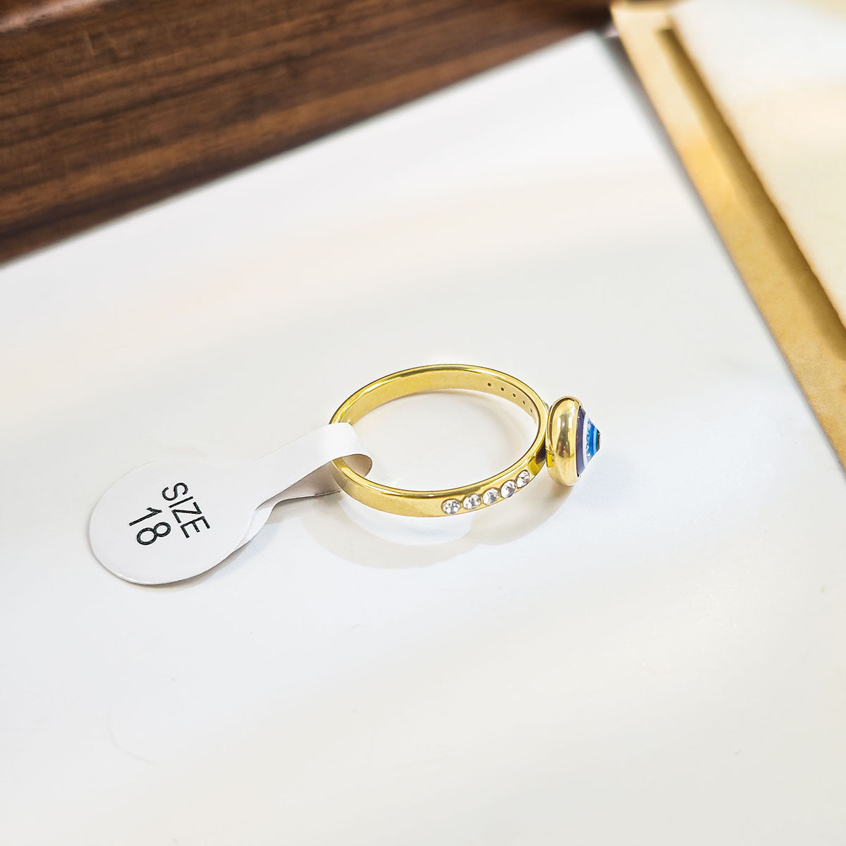 Wholesale Exaggerated personality devil eye diamond ring