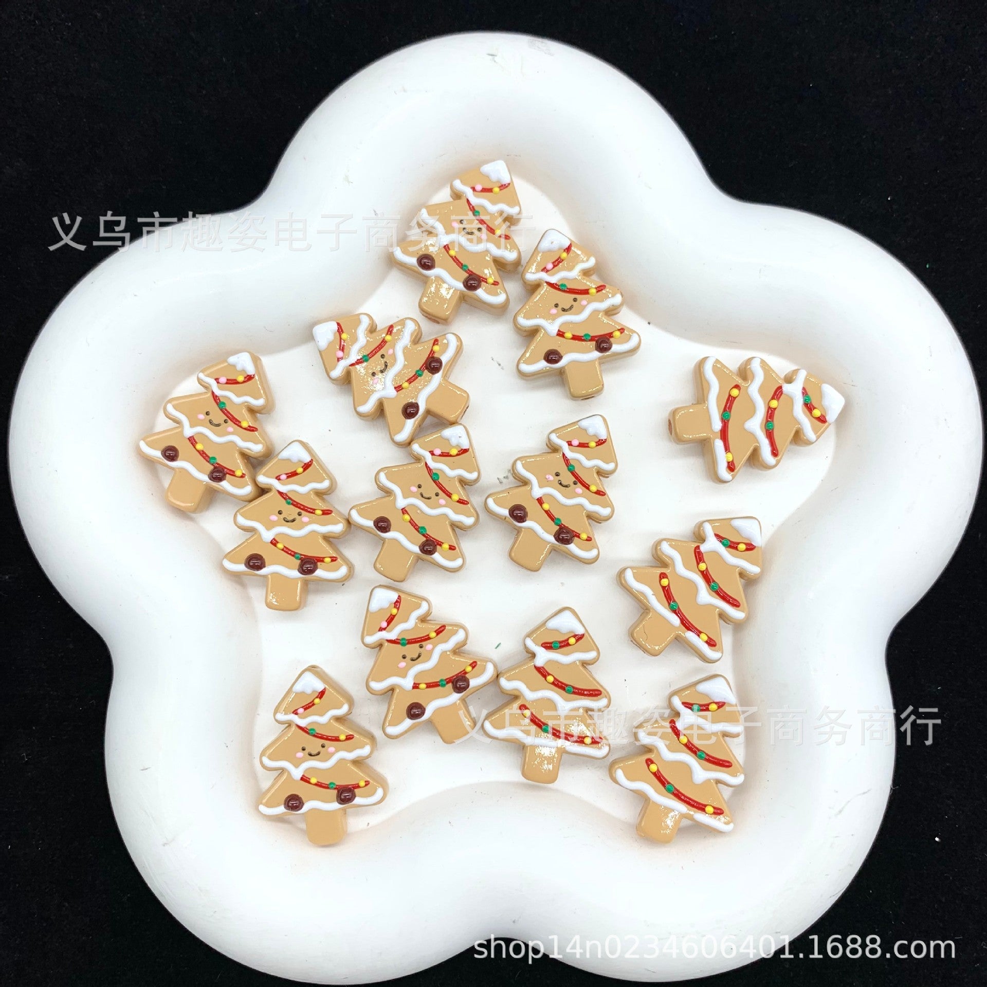 Wholesale  10pcs    Colorful Christmas tree beads and loose beads Acrylic Beads