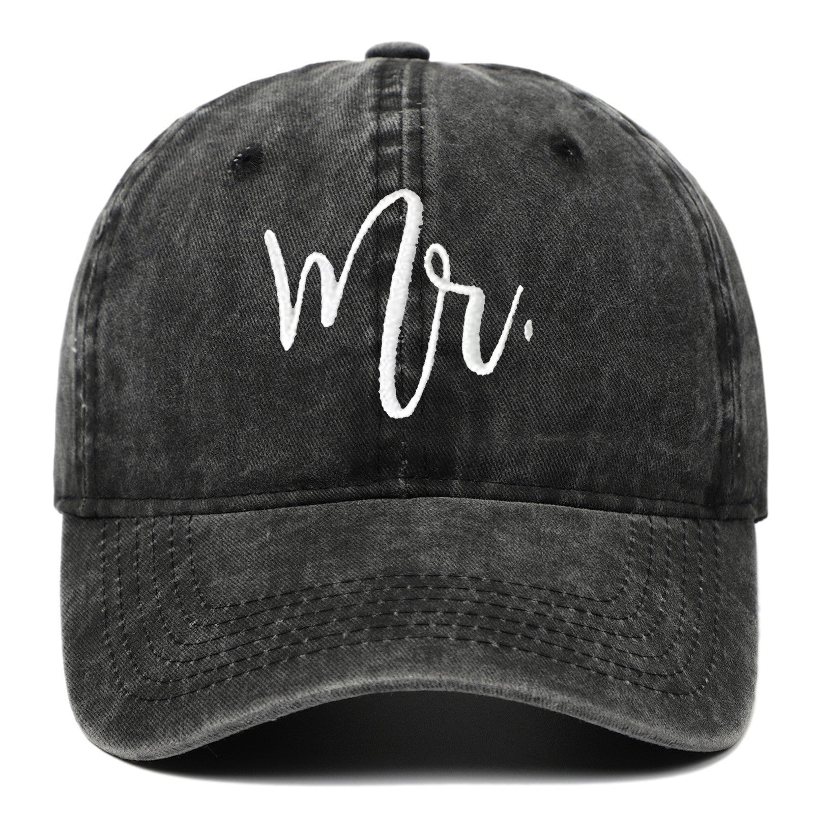 Wholesale Letter Embroidery Vintage Washed Distressed Baseball Cap