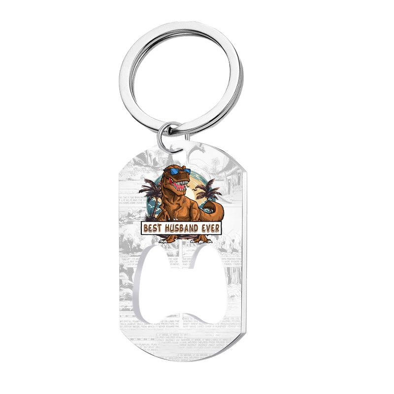 Wholesale Dinosaur Stainless Steel Keychains