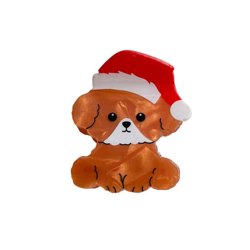 Wholesale Christmas Series Animal Cute Dog Cat Scratching Clip