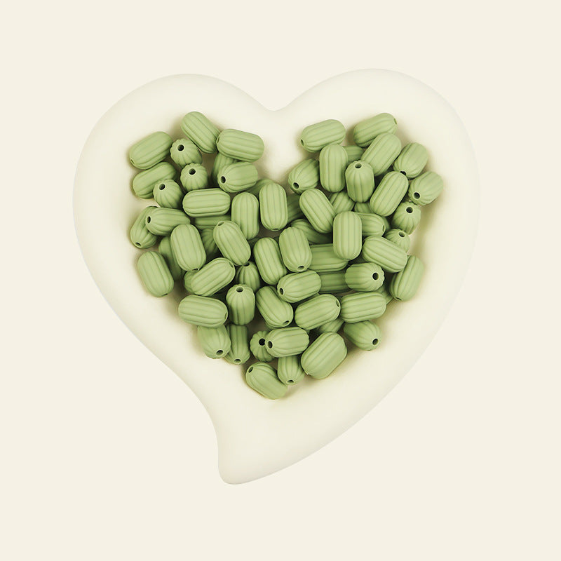 Wholesale 100pcs/pack Silicone Single Color Loose Bead DIY Bead Pen