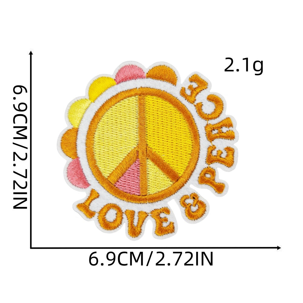Wholesale Trendy Embroidered Hippie Patch Decorative Accent For Bags DIY Craft Supply Resale