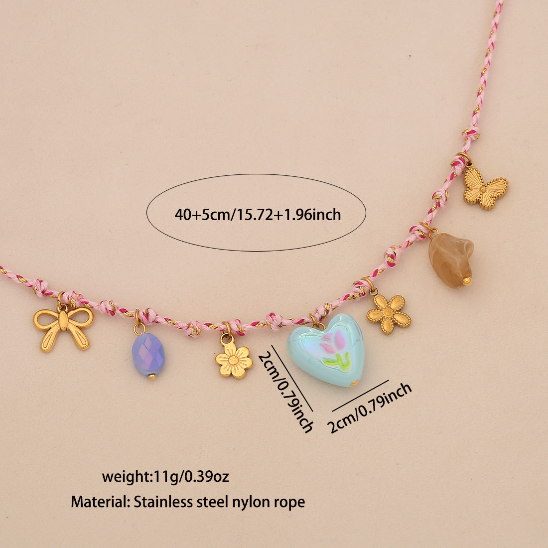 Wholesale Bohemian Braided Starfish Conch Beach Necklace