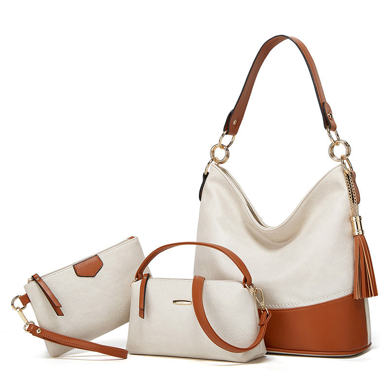 Wholesale PU Large Capacity Mother Bag Crossbody Bag Single Shoulder Bag Set