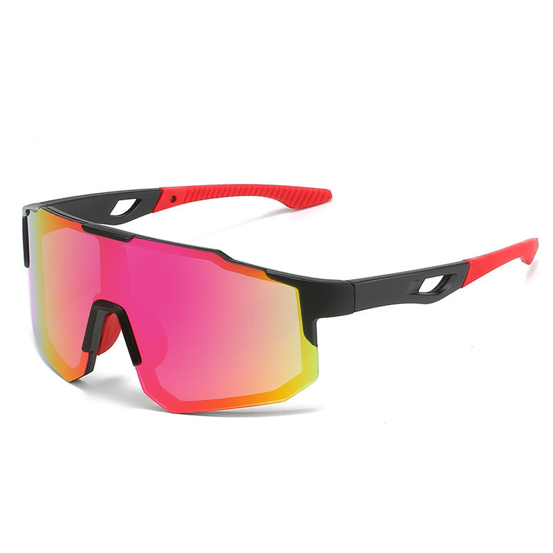 Wholesale Outdoor Sports Sunglasses 9337 Large-frame Integrated Riding Windshield Glasses Fishing Driving Sunglasses
