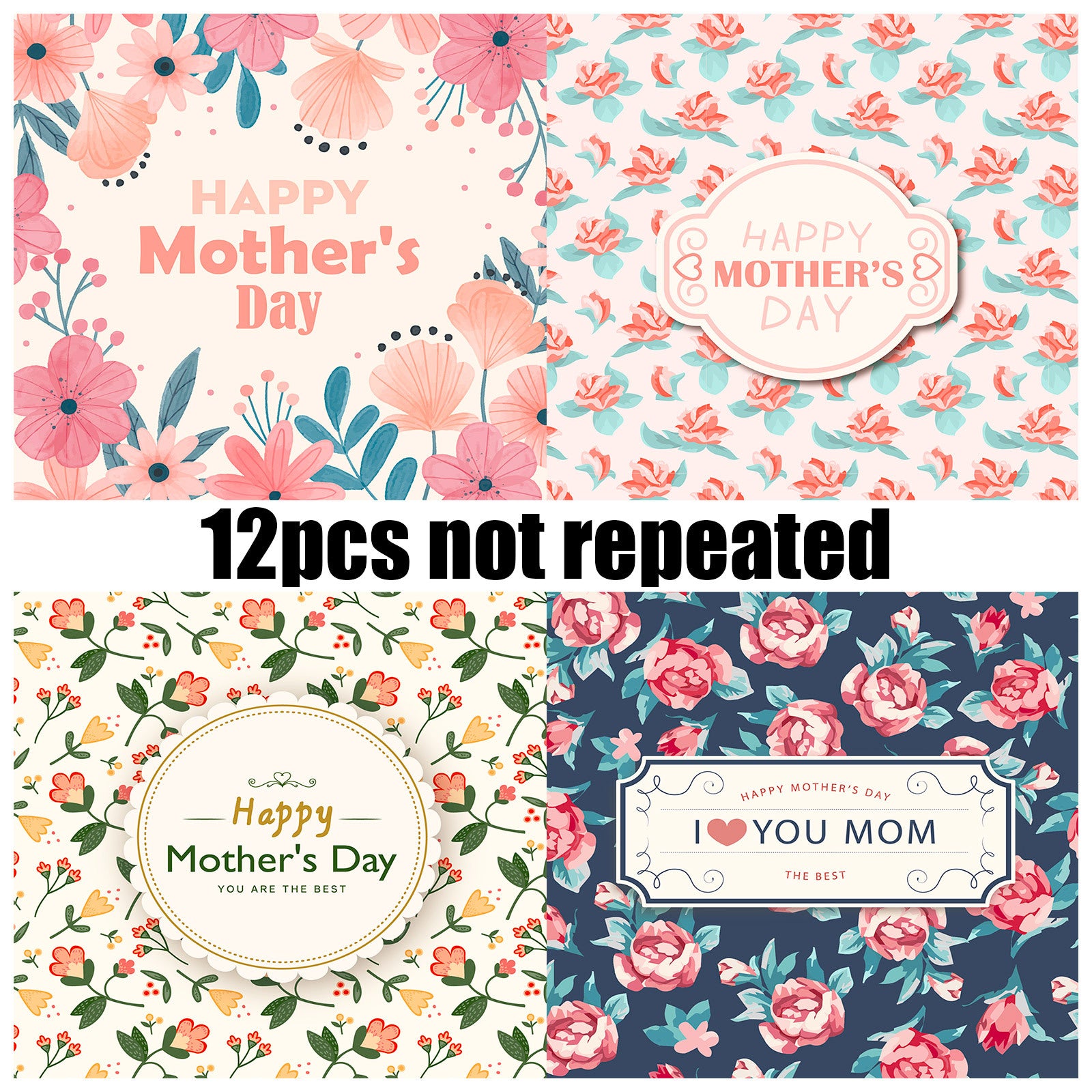 Wholesale Pink Mother's Day Material Paper