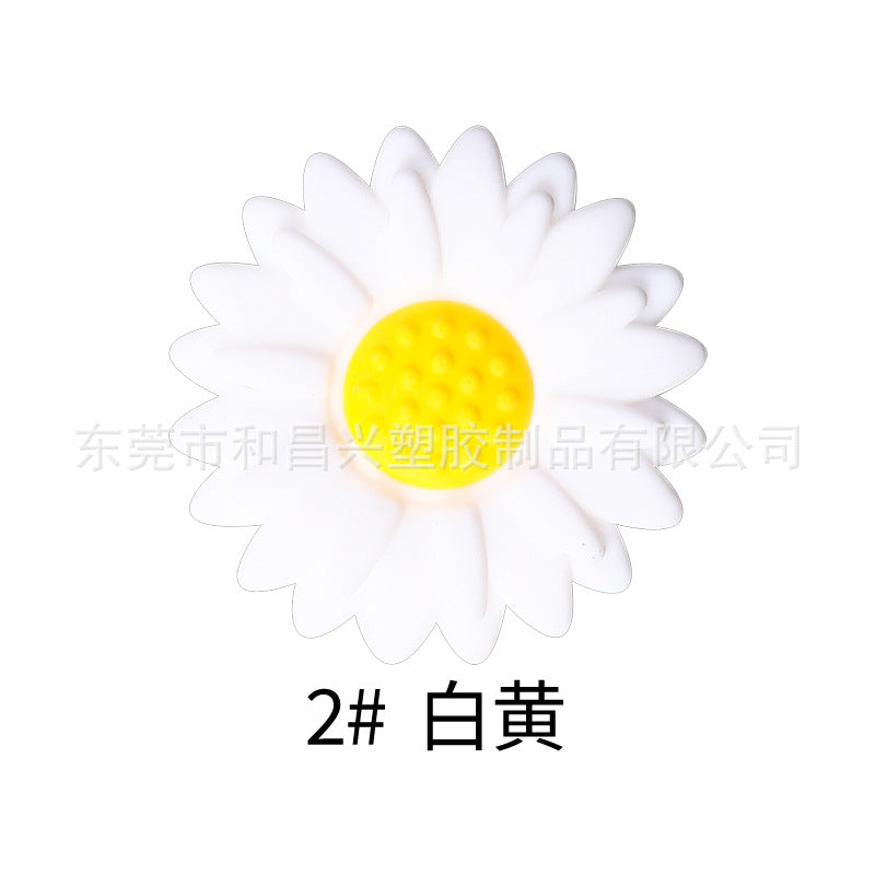 Wholesale  20pcs  Colorful Daisy Silicone Beads