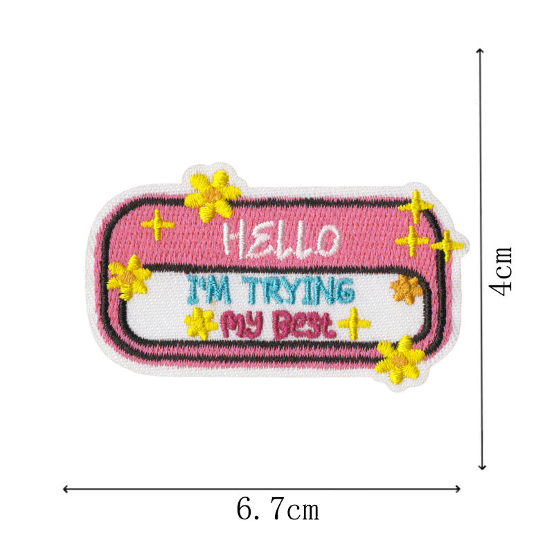 Wholesale Funny duck and cat embroidery DIY Patches