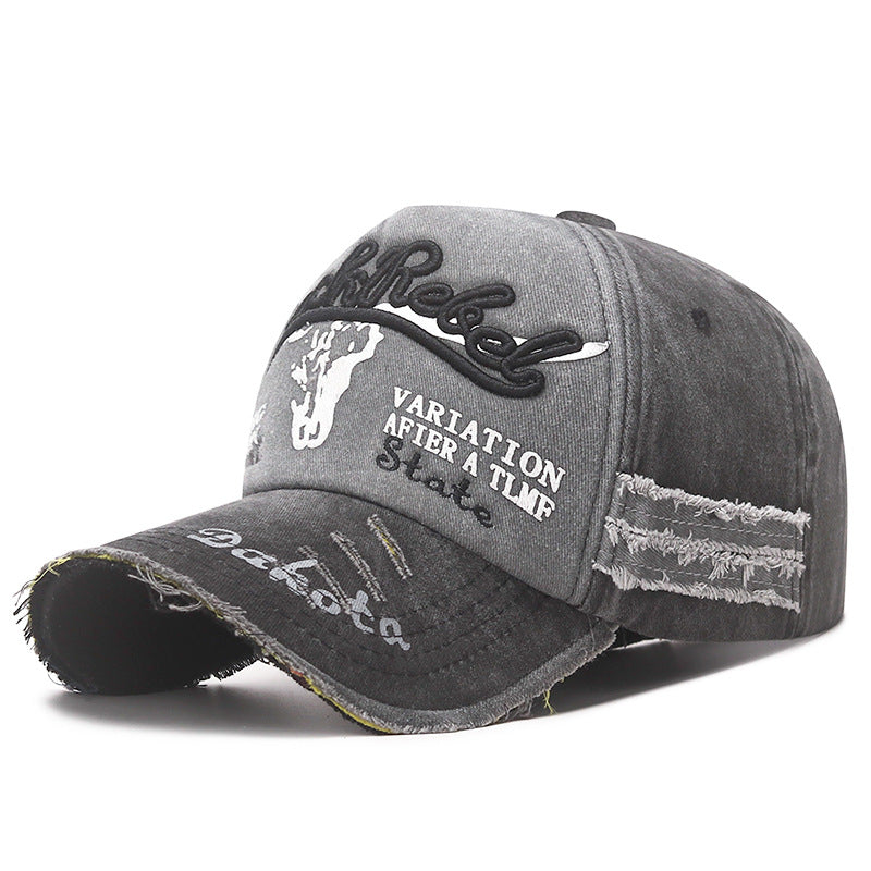 Wholesale Coated Washed Edge Damaged Old Baseball Cap