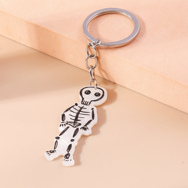 Wholesale Ghost Skeleton Zinc Alloy Keychain