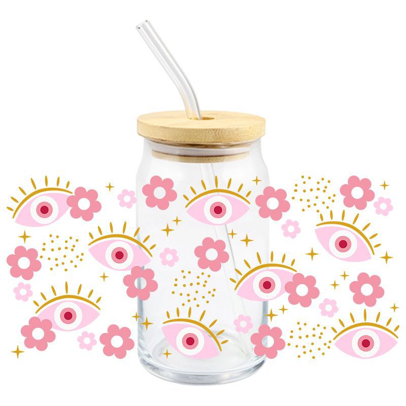 Wholesale 5pcs Devil' s Eye 16oz Cup UV DTF Wraps