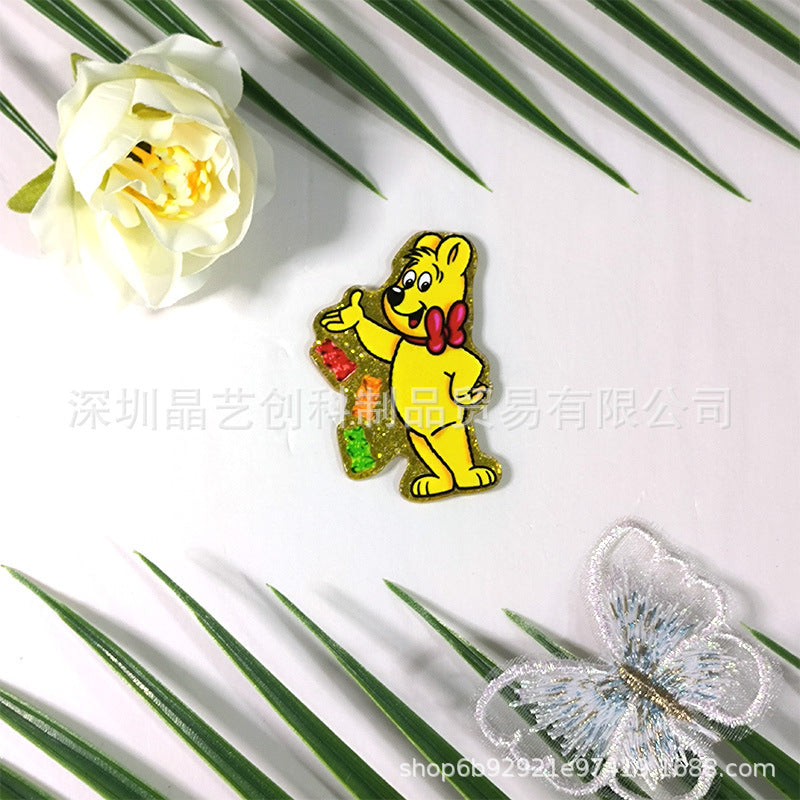 Wholesale 10pcs/pack Acrylic DIY Accessories-Gold Plate Series