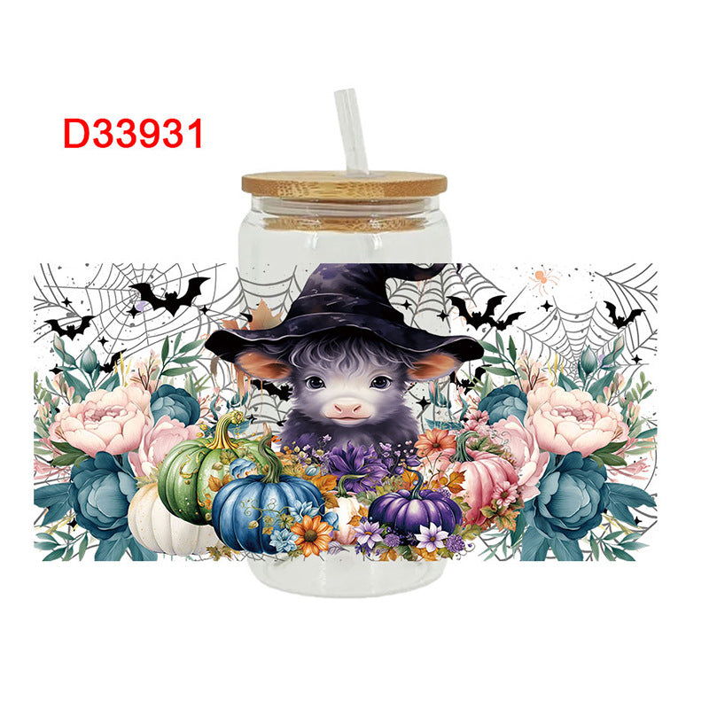 Wholesale Skull cup 16oz Cup UV DTF Wraps