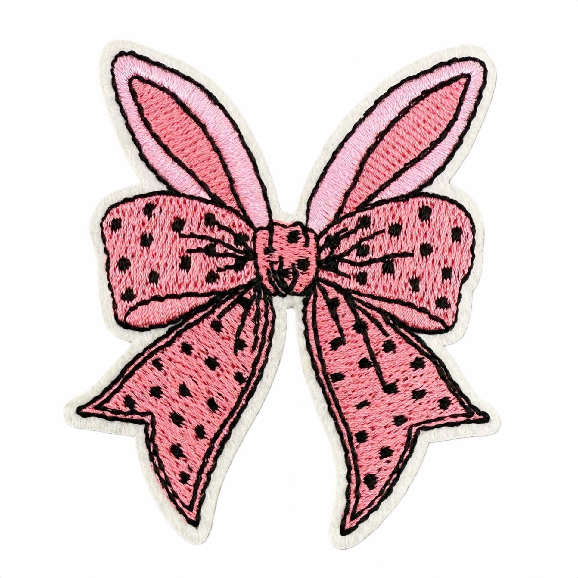 Wholesale Cloth Cartoon Bow Embroidery Patch Adhesive Iron On Decorative Applique For Bags And Clothing Everyday Use