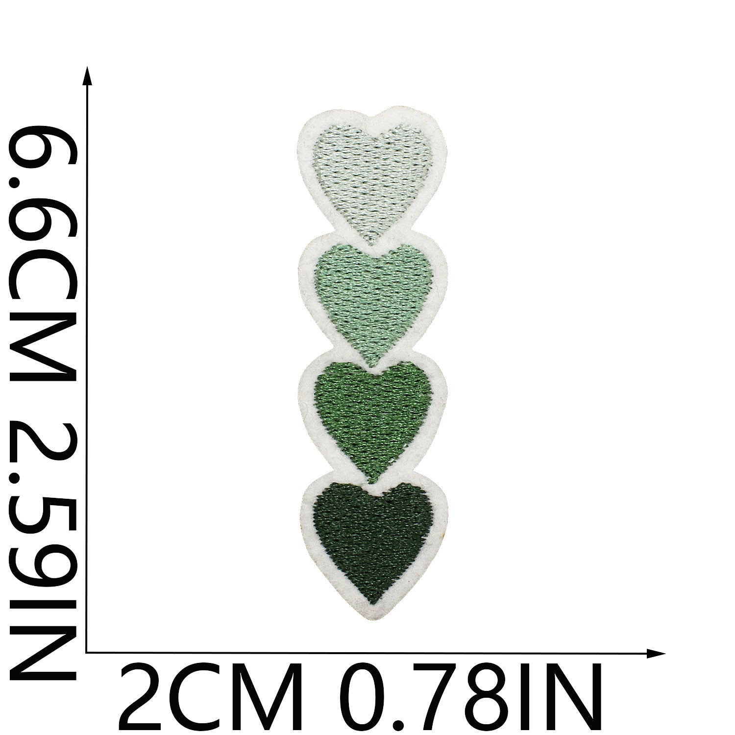 Wholesale Green Flower Butterfly Envelope Embroidery DIY Patches