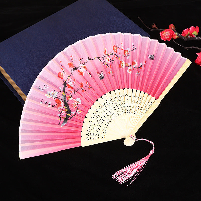 Wholesale Ancient Style Classical Cloth Folding Fan