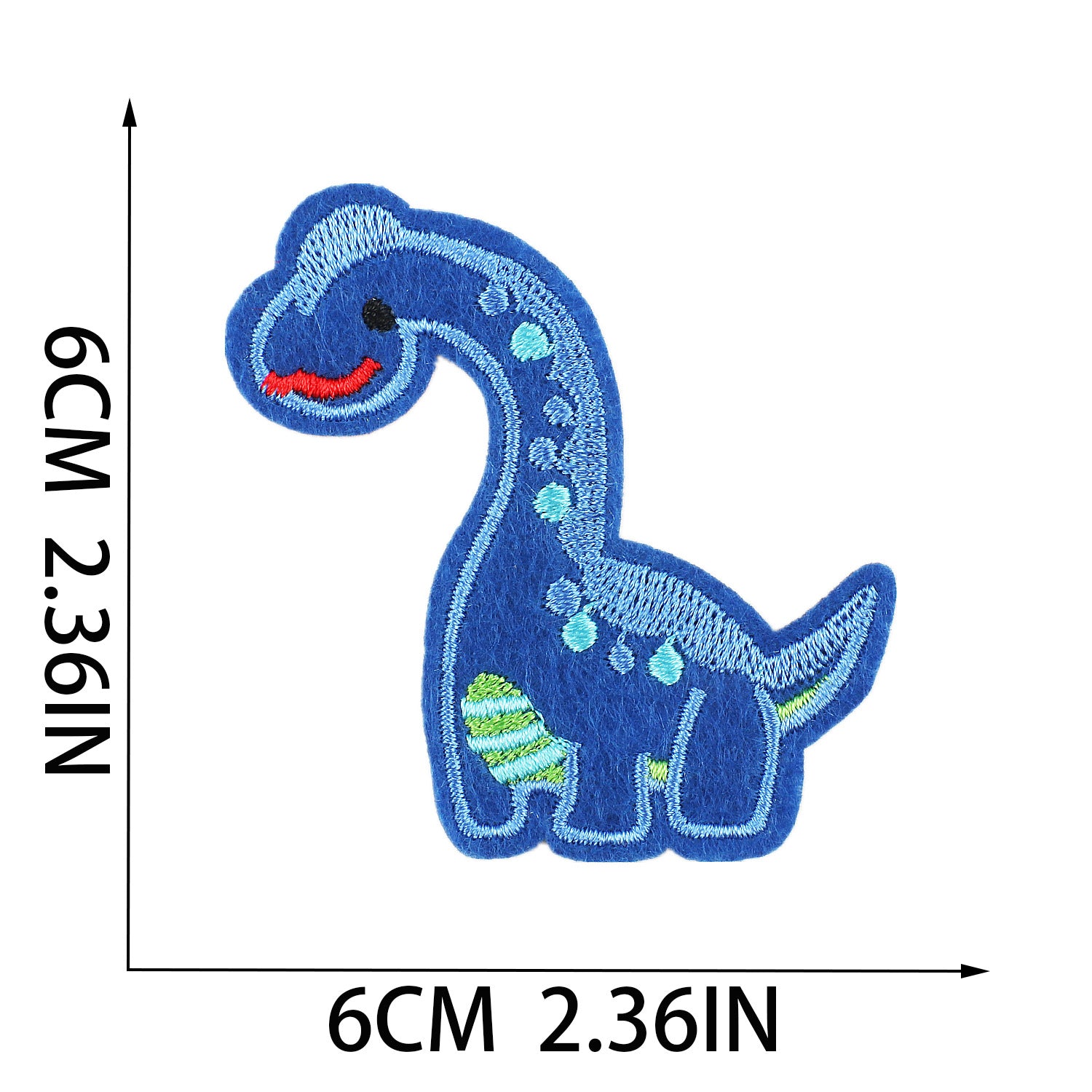 Wholesale Cute Dinosaur Embroidery Patches Polyester Clothing Decoration Set Of 12 Chic DIY Accessory For Boutique Resale
