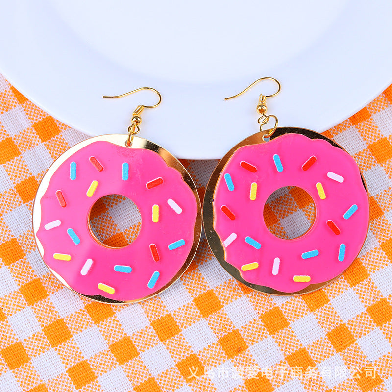 Wholesale Hamburger Donuts and Acrylic Earrings