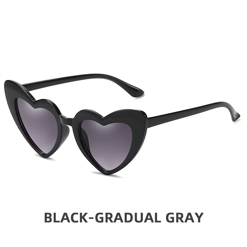 Wholesale Children's Retro Personality Love Style Anti-ultraviolet Sunglasses
