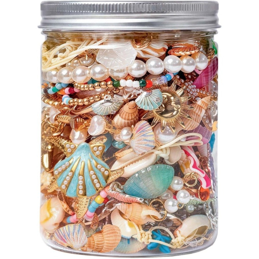Wholesale 10 Piece Ocean Themed Alloy Jewelry Gift Set Starfish Shell Earrings Necklace Bracelet For Party Boutique Resale