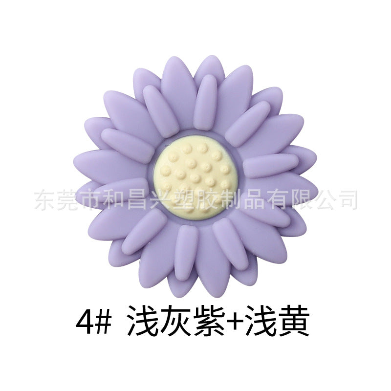 Wholesale  20pcs  Colorful Daisy Silicone Beads