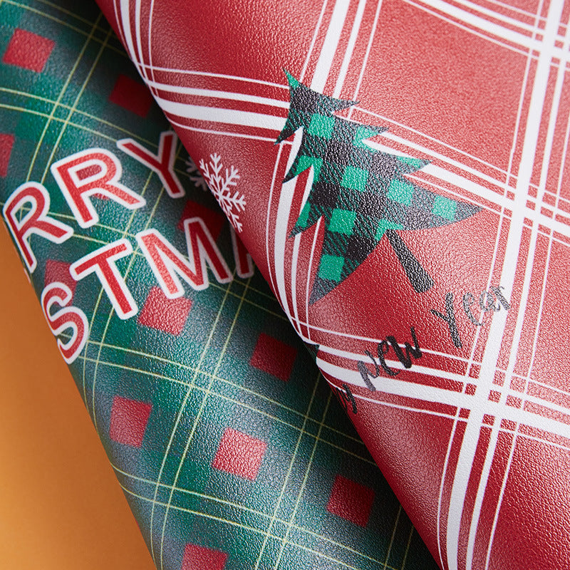 Wholesale Christmas Placemat Leather Western Placemat