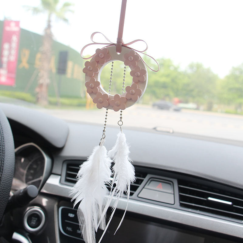 Wholesale Dream Catcher Feather Car Fragrance Expanding Stones Pendant