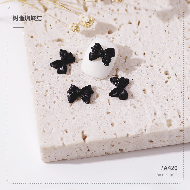 Wholesale Resin Three-dimensional Ribbon Cute Streamer Ribbon Nail Gadget