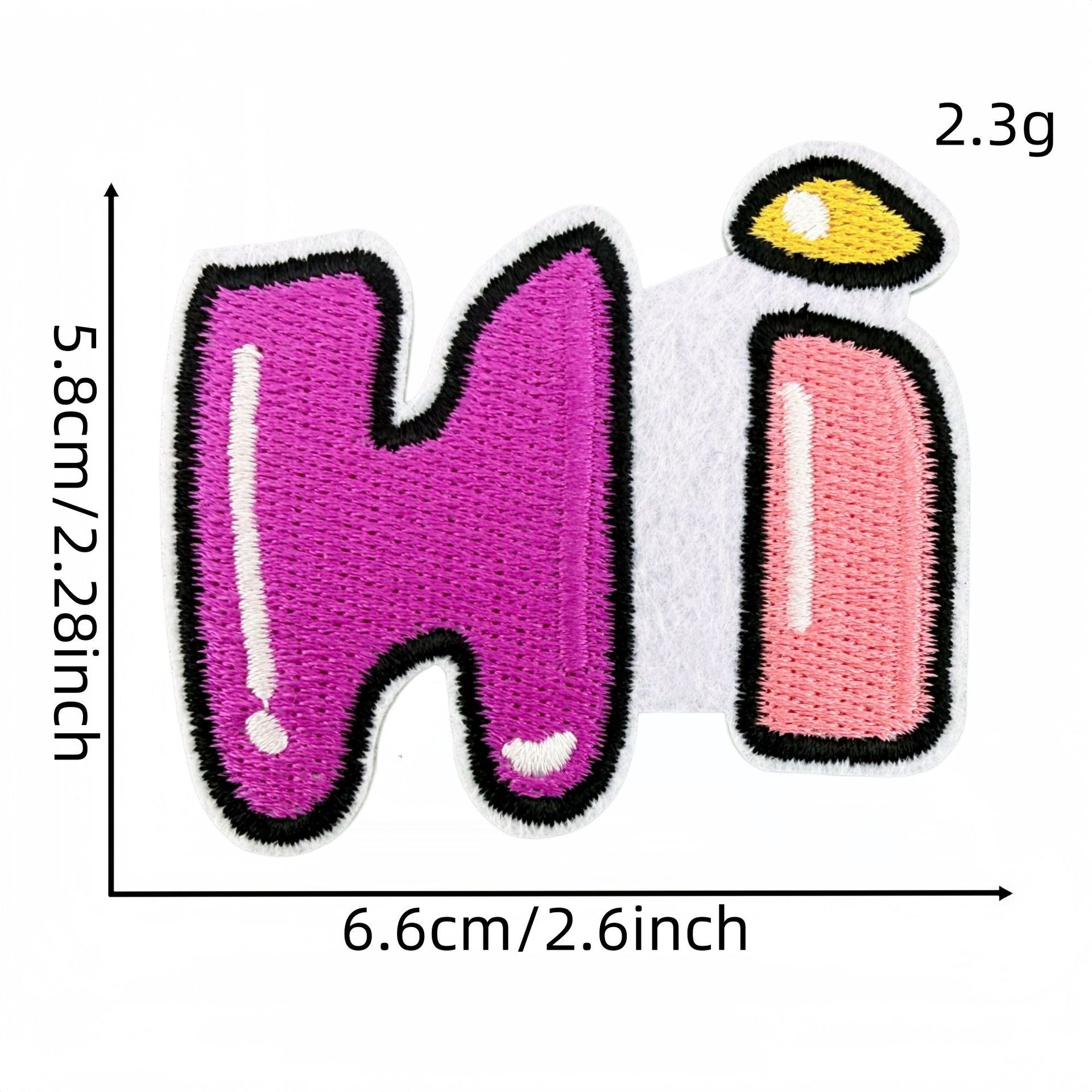 Wholesale Cartoon Hello Embroidered Patch For Everyday DIY Decoration Clothing Accessory