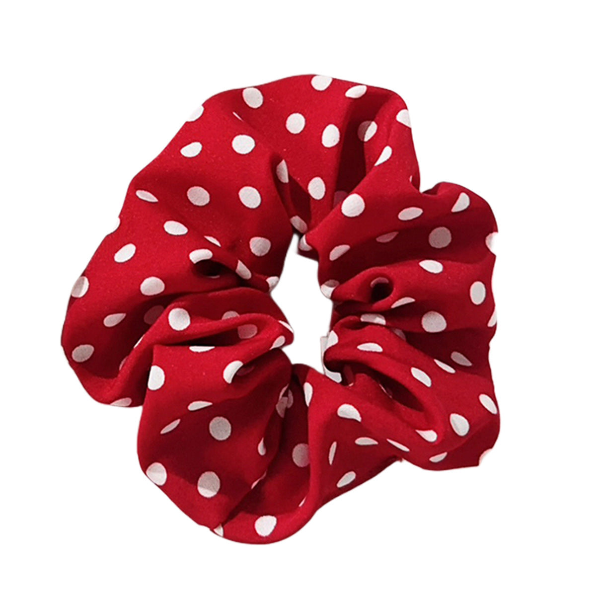 Wholesale Classic polka dot fabric hair ties