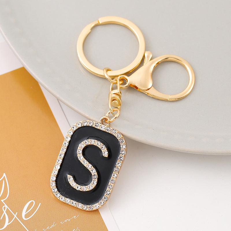 Wholesale Creative 26 English Letters Zinc Alloy Keychain