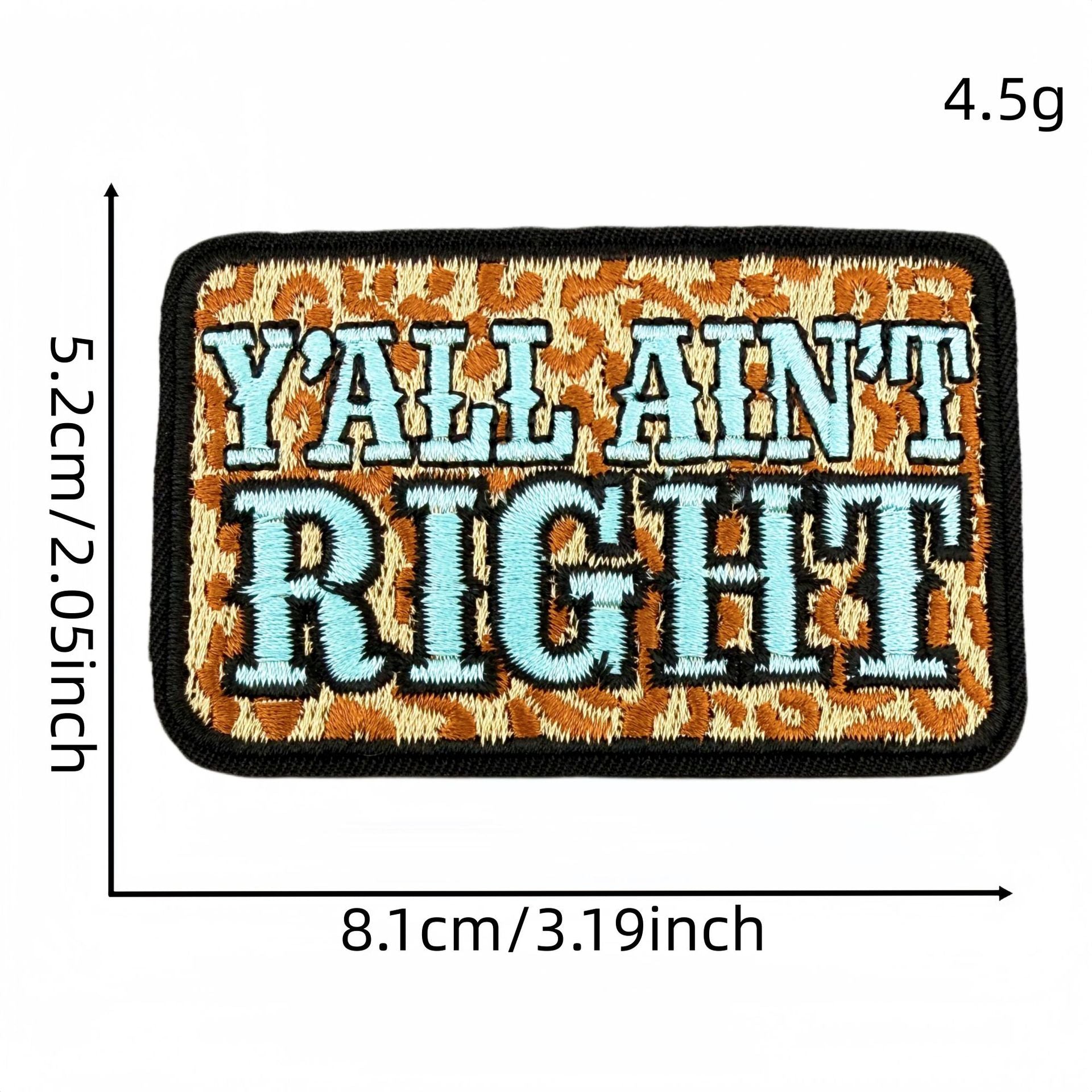 Wholesale Stylish 20 Piece Embroidered Letter Patches Leopard Print Iron On Badges For Clothing Bags DIY Craft Supply