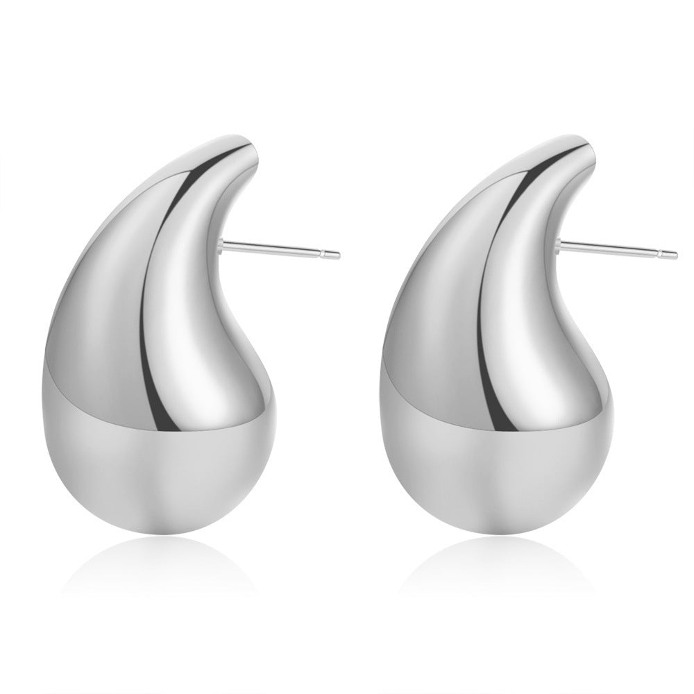 Wholesale 304 Stainless Steel Drop Pattern Earrings