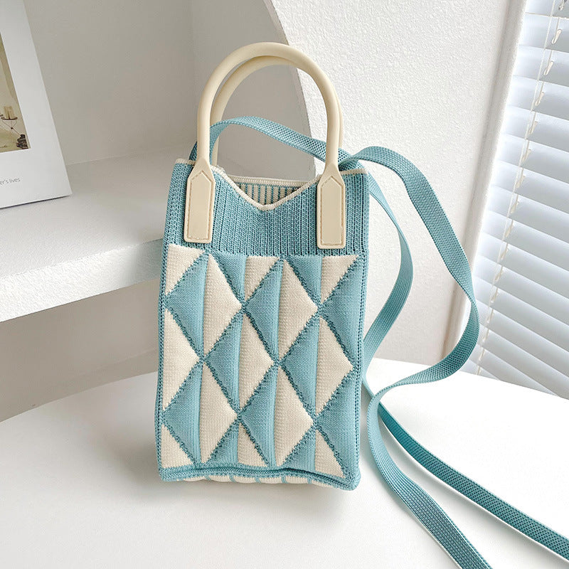 Wholesale Geometry Diamond Bag Mini Polyester One Shoulder Handbag