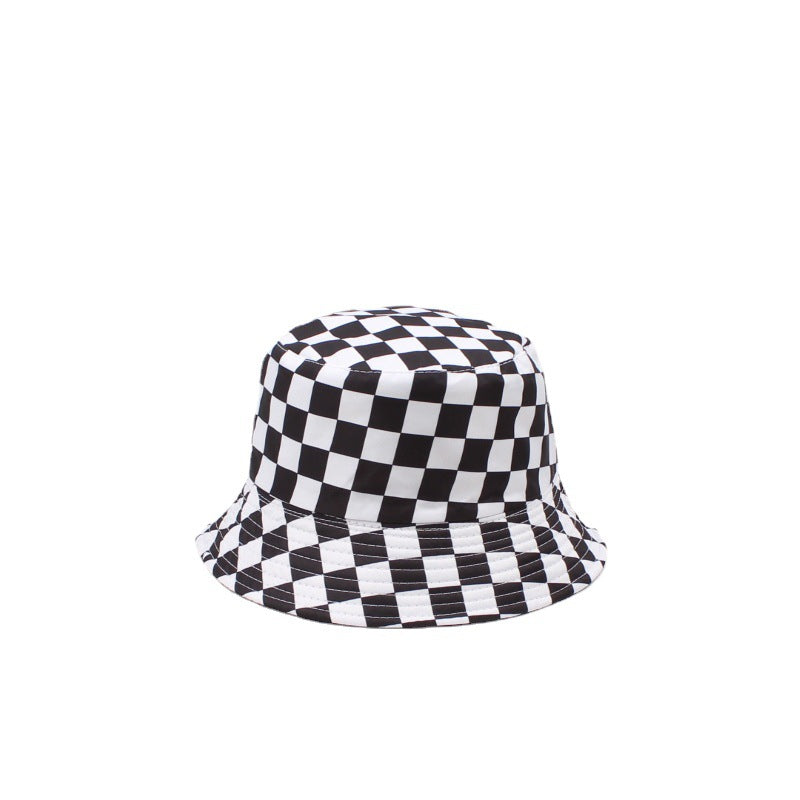 Wholesale Polyester Cotton Sex Checkerboard Bucket Hat