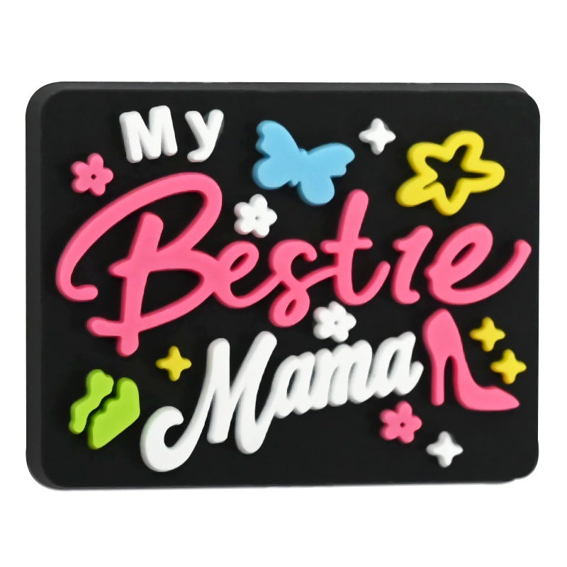 Wholesale Random 100pcs I Love Mom Mother' s Day Beaded Beads Focal Beads