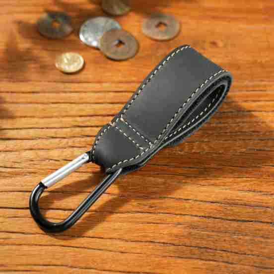 Wholesale Cowhide Mountaineering Hook Outdoor Universal Multifunctional Leather Keychain