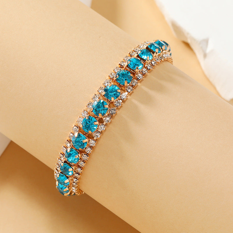 Wholesale Multicolor Crystal Bohemian Alloy Bracelet