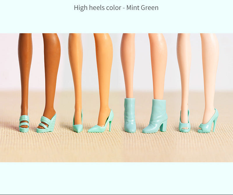 Wholesale Dolls High Heels Multi-Color Fashionable Accessories Doll clothes
