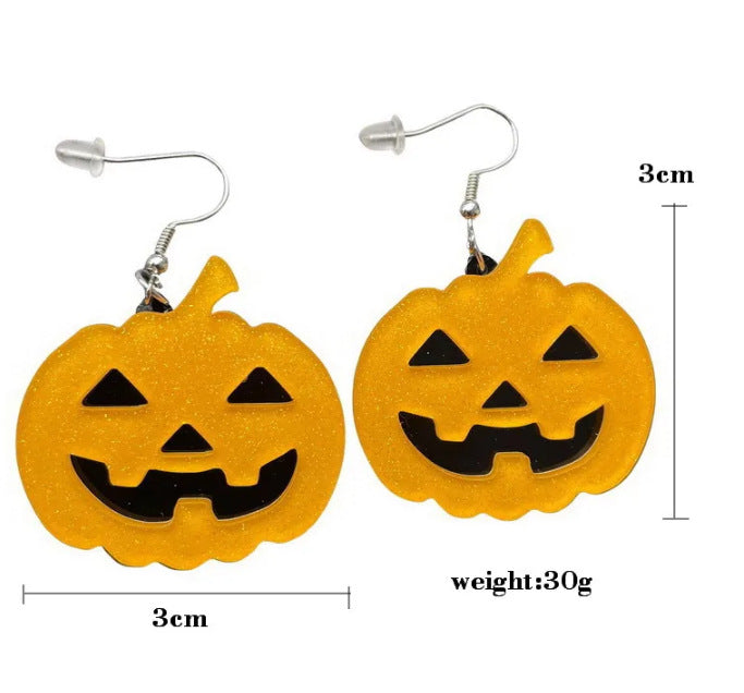Wholesale Christmas Pumpkin Ghost Magic Boiler Earrings